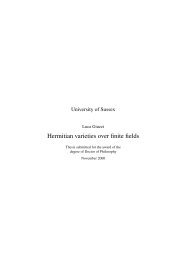 Hermitian varieties over finite fields - Matematica
