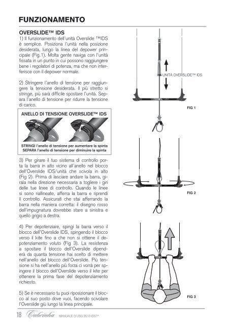 MANUALE D'USO DEI KITE E DEI SISTEMI DI ... - Cabrinha