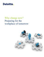 Why change now? Preparing for the workplace of tomorrow - Deloitte