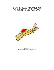 Cumberland County - Nova Scotia Federation of Agriculture