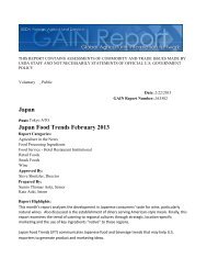 Japan Food Trends February 2013 Japan - GAIN