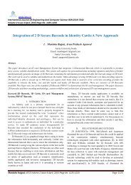 Integration of 2 D Secure Barcode in Identity Cards:A New ... - Ijecs