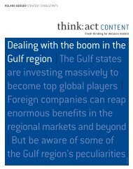 Dealing with the boom in the Gulf region|The Gulf ... - Roland Berger