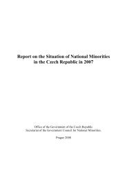 Report on the Situation of National Minorities in the Czech Republic ...