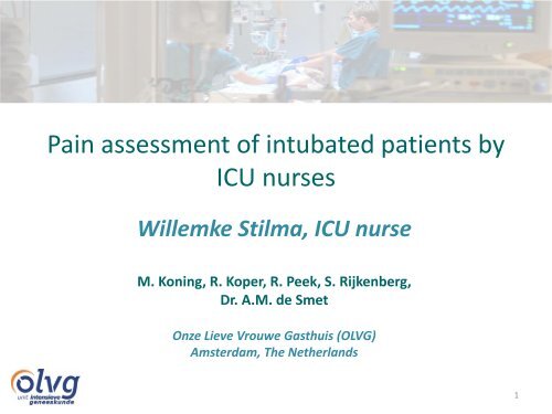 Pain assessment in adult ICU: Critical-Care Pain Observation Tool ...