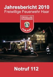 Jahresbericht 2010 - Freiwillige Feuerwehr Haar