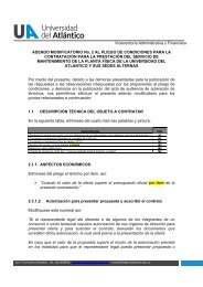 ADENDO MODIFICATORIO No. 2 AL PLIEGO DE CONDICIONES