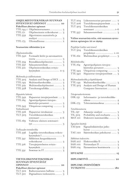 Teknillisen tiedekunnan opinto-opas 2003-2004 - University of Vaasa