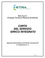 Carta del servizio idrico integrato.pdf - Etra Spa