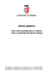 Regolamento TIA - Comune di Rimini