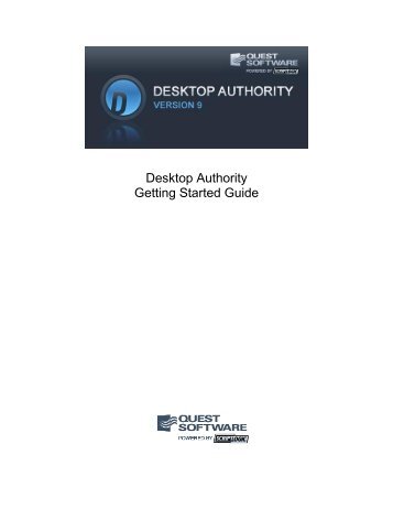 Desktop Authority Getting Started Guide