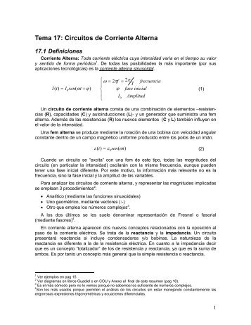 Circuitos de Corriente Alterna