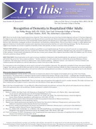 Try This D5: Recognition of Dementia in Hospitalized Older Adults