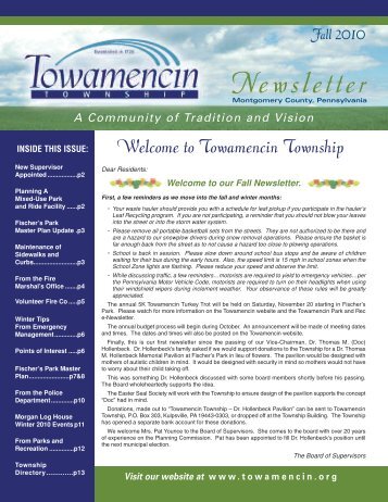 Newsletter - Towamencin Township