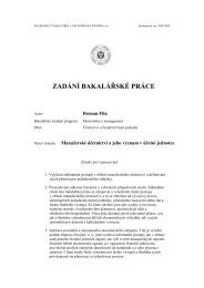 ZADÁNÍ BAKALÁŘSKÉ PRÁCE - Index of - Soukromá vysoká škola ...