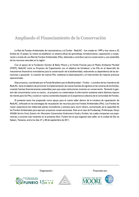 Estrategias de Recaudación de Fondos para los Fondos Ambientales