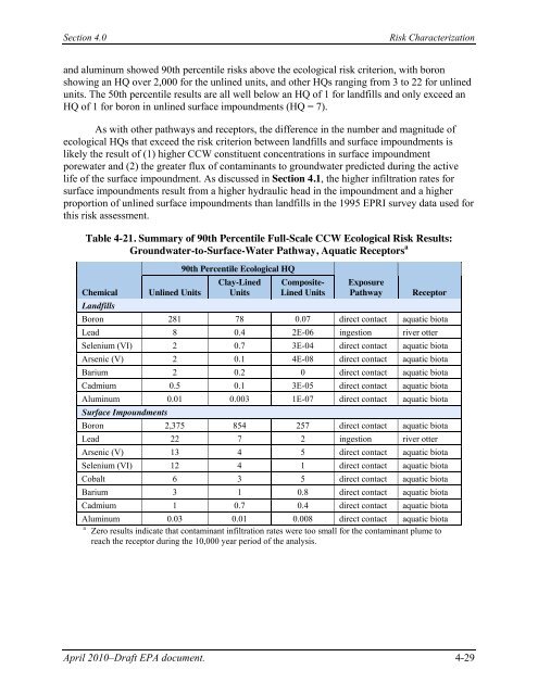 Human and Ecological Risk Assessment - Earthjustice