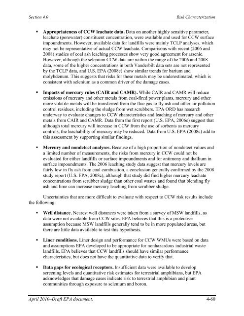 Human and Ecological Risk Assessment - Earthjustice