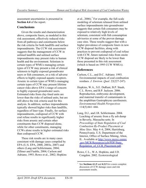 Human and Ecological Risk Assessment - Earthjustice