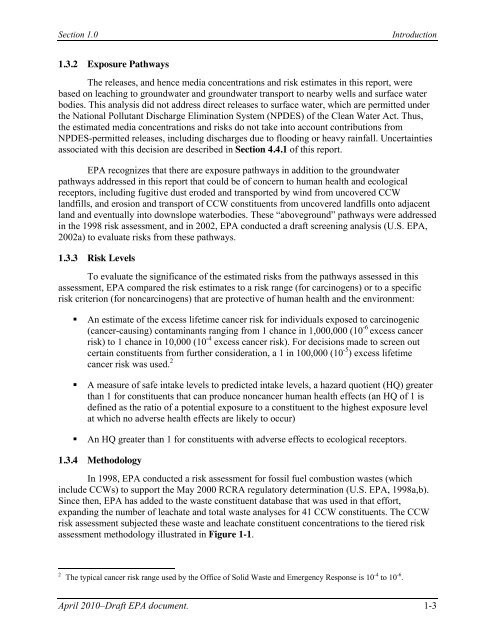 Human and Ecological Risk Assessment - Earthjustice