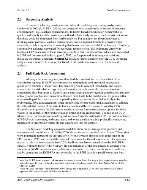 Human and Ecological Risk Assessment - Earthjustice