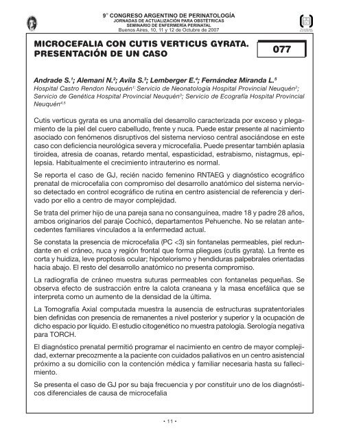 Perinato.T libres - Sociedad Argentina de PediatrÃ­a