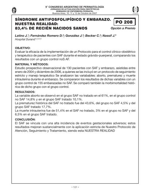 Perinato.T libres - Sociedad Argentina de PediatrÃ­a