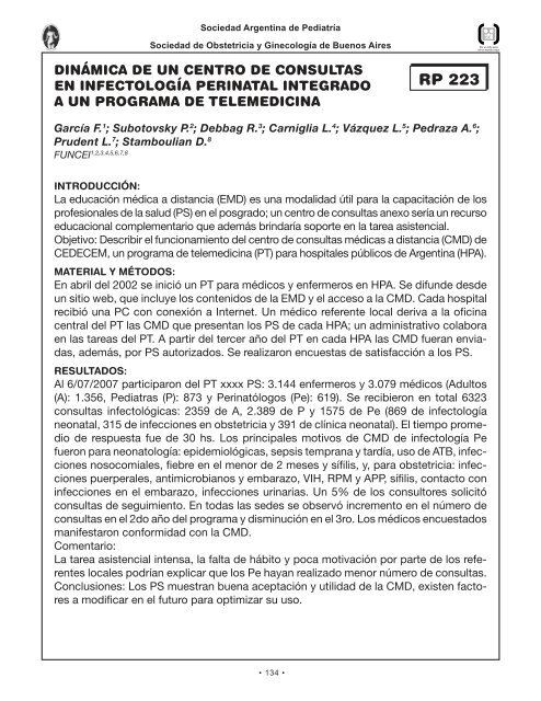 Perinato.T libres - Sociedad Argentina de PediatrÃ­a