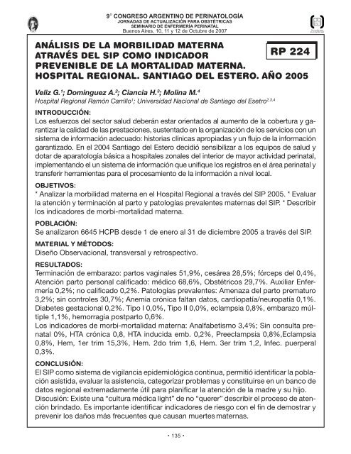 Perinato.T libres - Sociedad Argentina de PediatrÃ­a