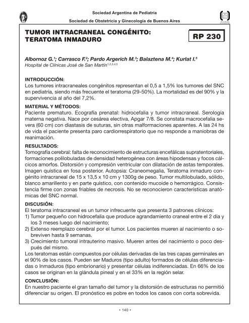 Perinato.T libres - Sociedad Argentina de PediatrÃ­a