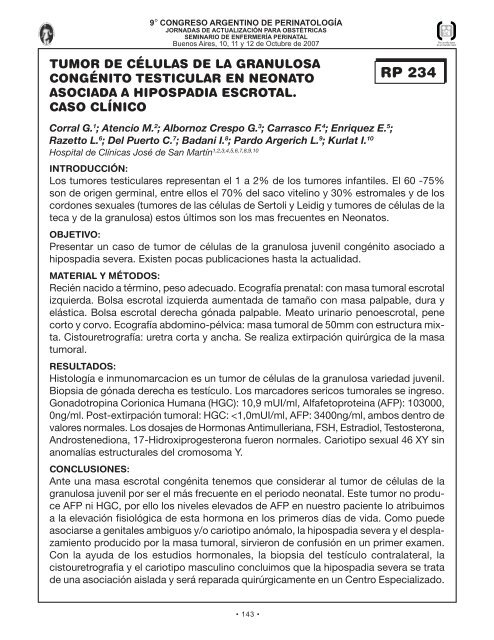 Perinato.T libres - Sociedad Argentina de PediatrÃ­a