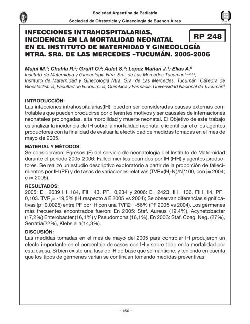 Perinato.T libres - Sociedad Argentina de PediatrÃ­a