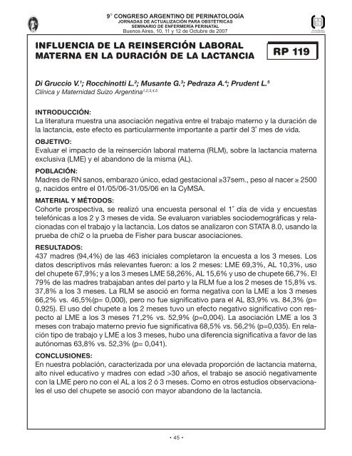 Perinato.T libres - Sociedad Argentina de PediatrÃ­a