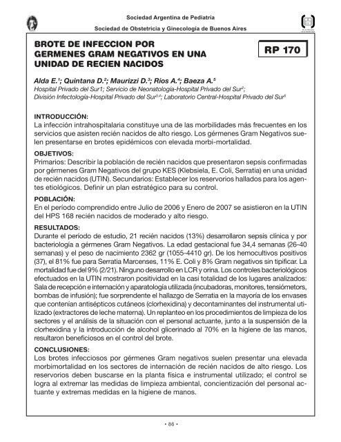 Perinato.T libres - Sociedad Argentina de PediatrÃ­a