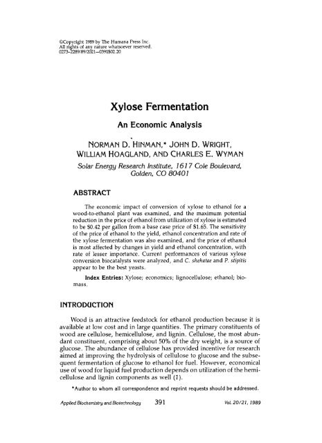 Xylose fermentation - ResearchGate
