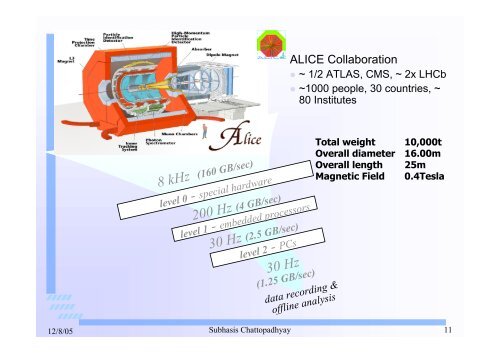 Alice India - Department of Theoretical Physics