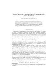 ESTIMATE OF THE CAUCHY INTEGRAL OVER AHLFORS ...