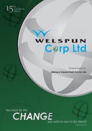 Annual Report FY 2009-10 - Welspun