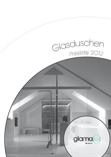 Glamü Glasduschen Preisliste 2012