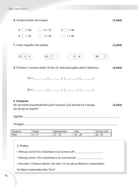 teste matematika II.indd - Albas