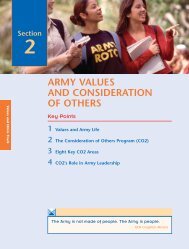 army values and consideration of others - UNC Charlotte Army ROTC