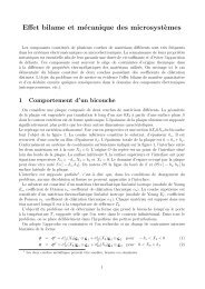 Effet bilame et mécanique des microsyst`emes - mms2