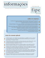 anÃ¡lise de conjuntura temas de economia aplicada - Fipe