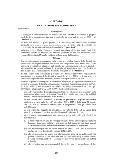 Phadia S.r.l. Modello di organizzazione, gestione e controllo per la ...