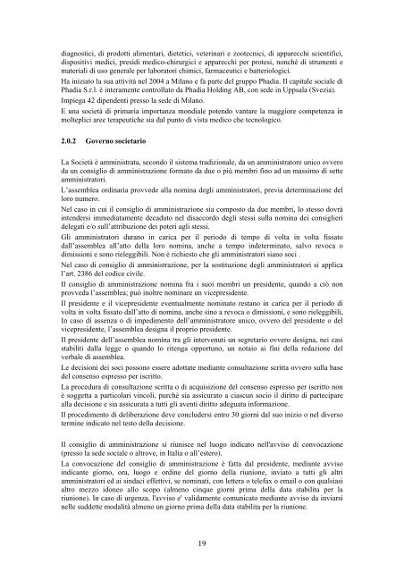 Phadia S.r.l. Modello di organizzazione, gestione e controllo per la ...