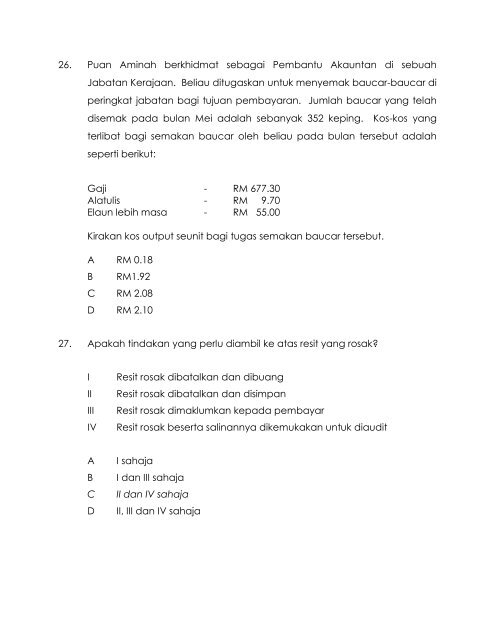 Contoh Latihan PTK Tahun 2007 - NRE