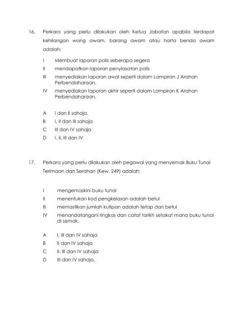 Contoh Latihan PTK Tahun 2007 - NRE