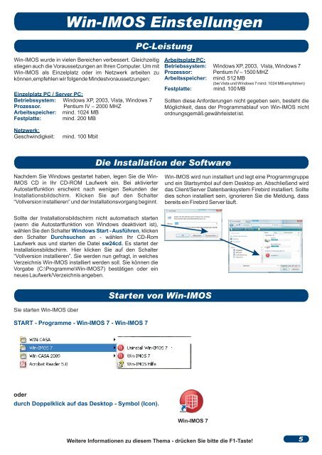 Download Win-IMOS Schnellstart - Software24.com GmbH