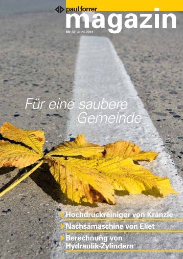 FÃ¼r eine saubere Gemeinde - Paul Forrer AG