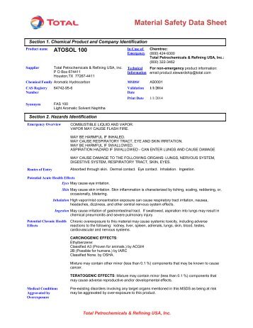 6114 ATOSOL 100 - Total Refining & Chemicals